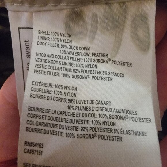 Calvin Klein Women’s Black Puffer Jacket Down Blend Insulated Hooded SZ L *READ* - Picture 5 of 9